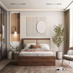 Wakefit Modern Engineered Wood Bed Queen Size Columbian Walnut Storage