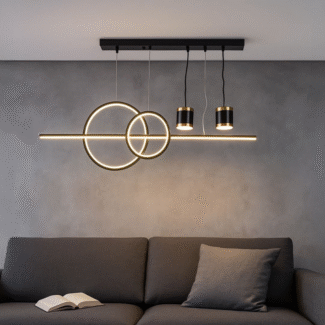 Gorrsen LED Linear Chandelier - Black